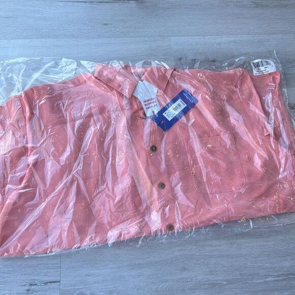 Caribbean Peach Hawaiian Short Shirt size 2XB NWT in packaging - Picture 3 of 5